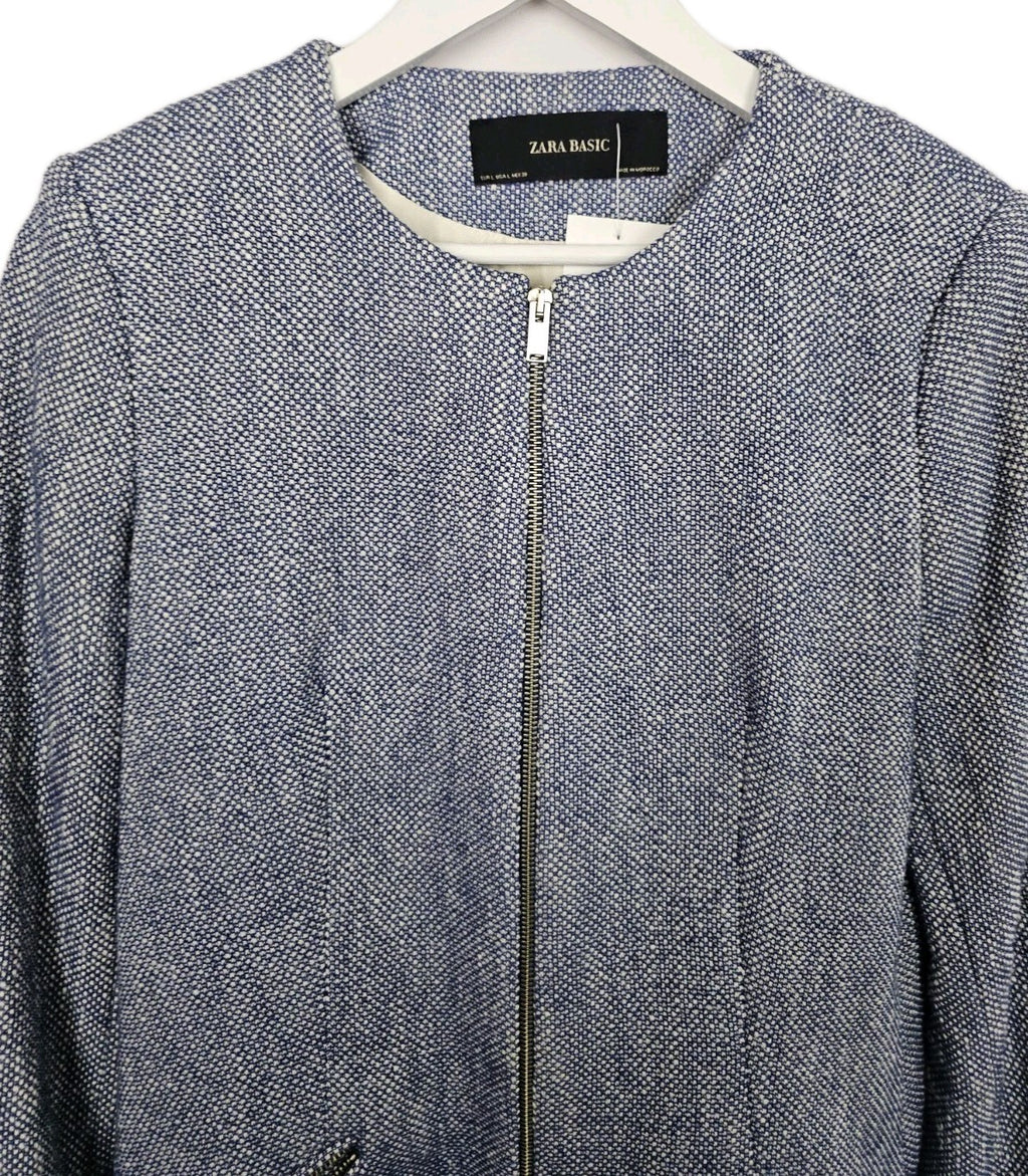 EK9191 Damen Trenchcoat von Zara, Blau, Gr.L1