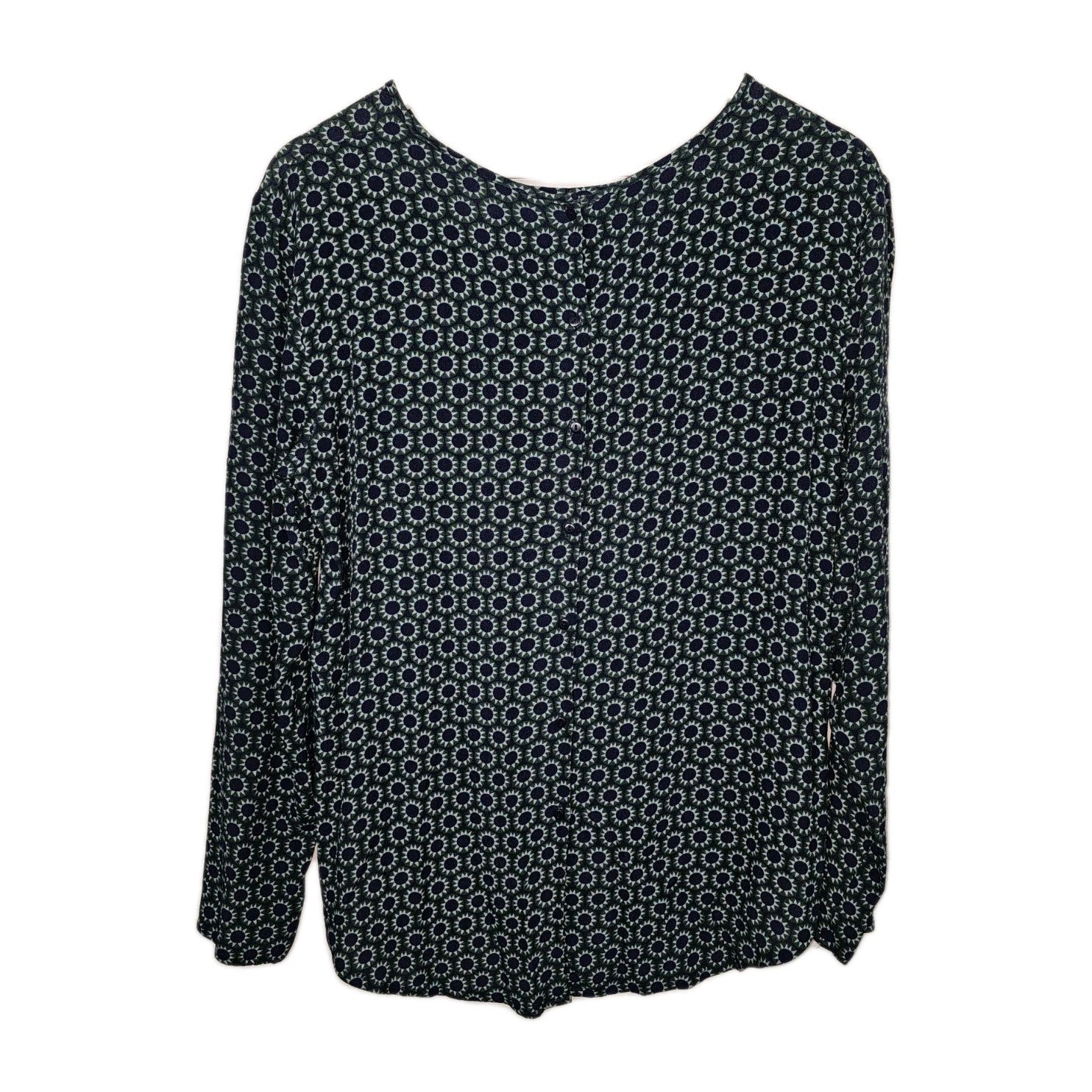 EK8656 Damen Bluse von H&M, blau-grün, Gr.402