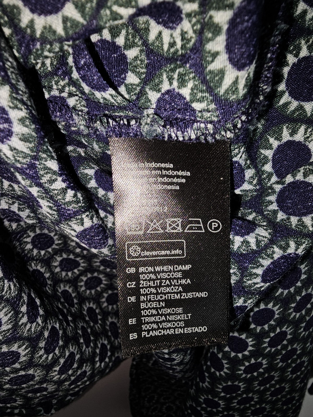 EK8656 Damen Bluse von H&M, blau-grün, Gr.403