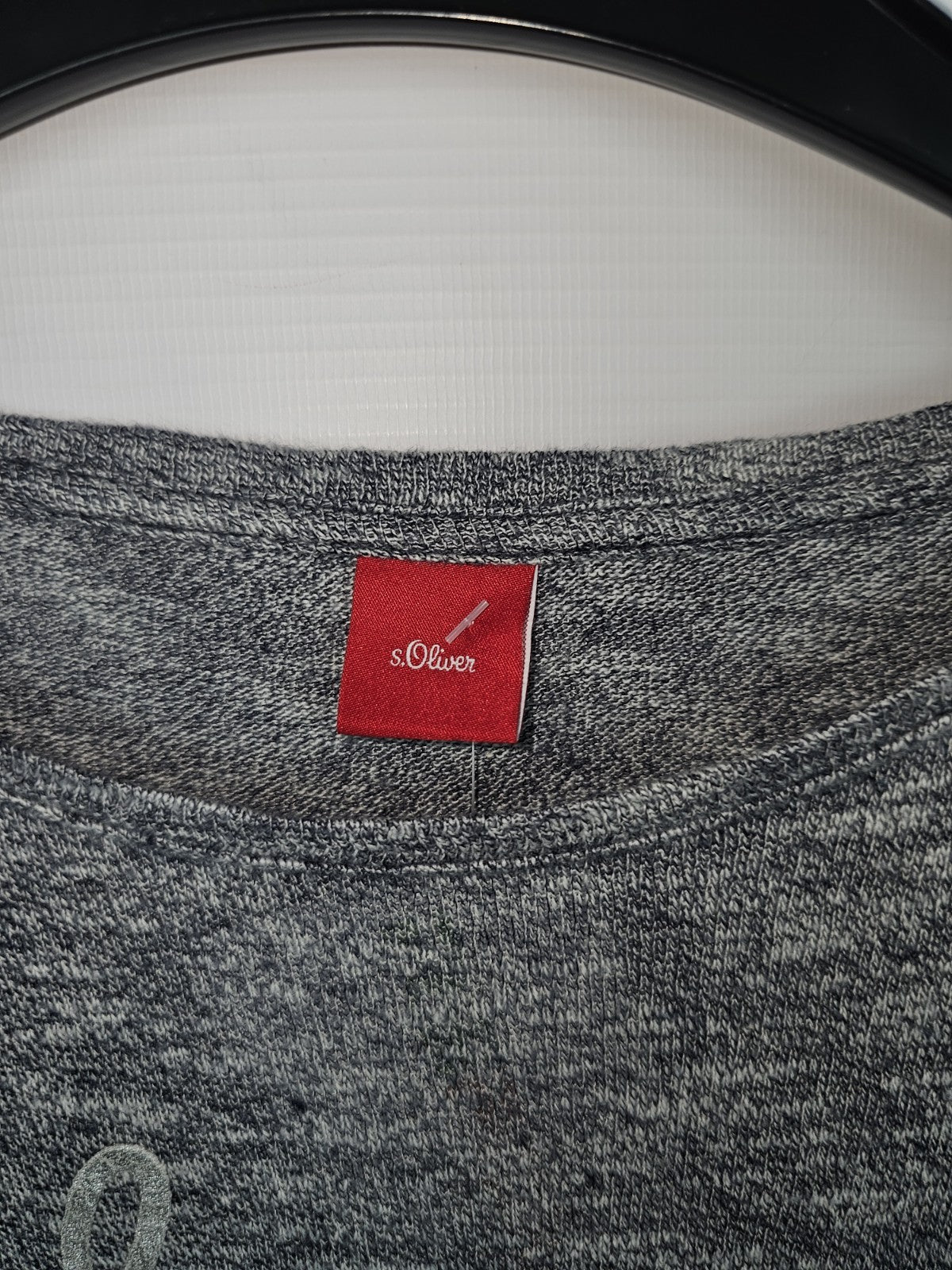 EK5022 Mädchen Sweatshirt von S.Oliver, Grau, Gr. 1522
