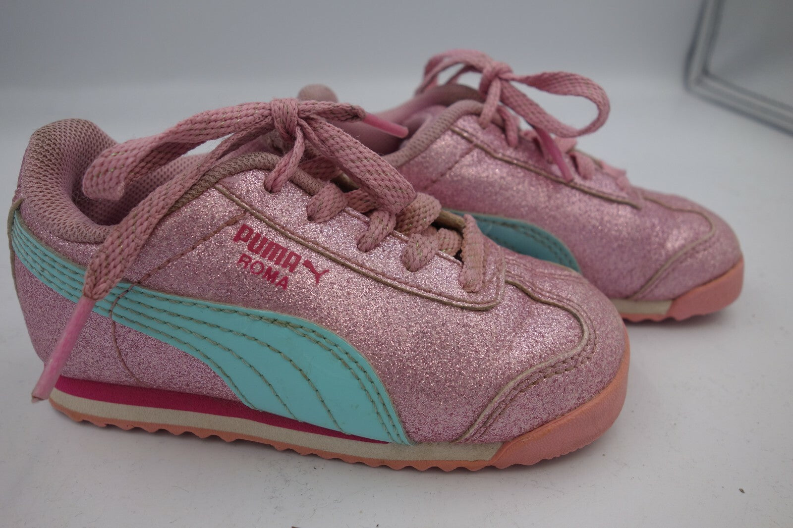 ES0420 Mädchen Sneaker von Puma, rosa mit Glitzer, Gr. 221