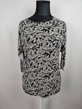 EK5505 Damen Shirt von Adagio, schwarz/braun/weiß, Gr. 440