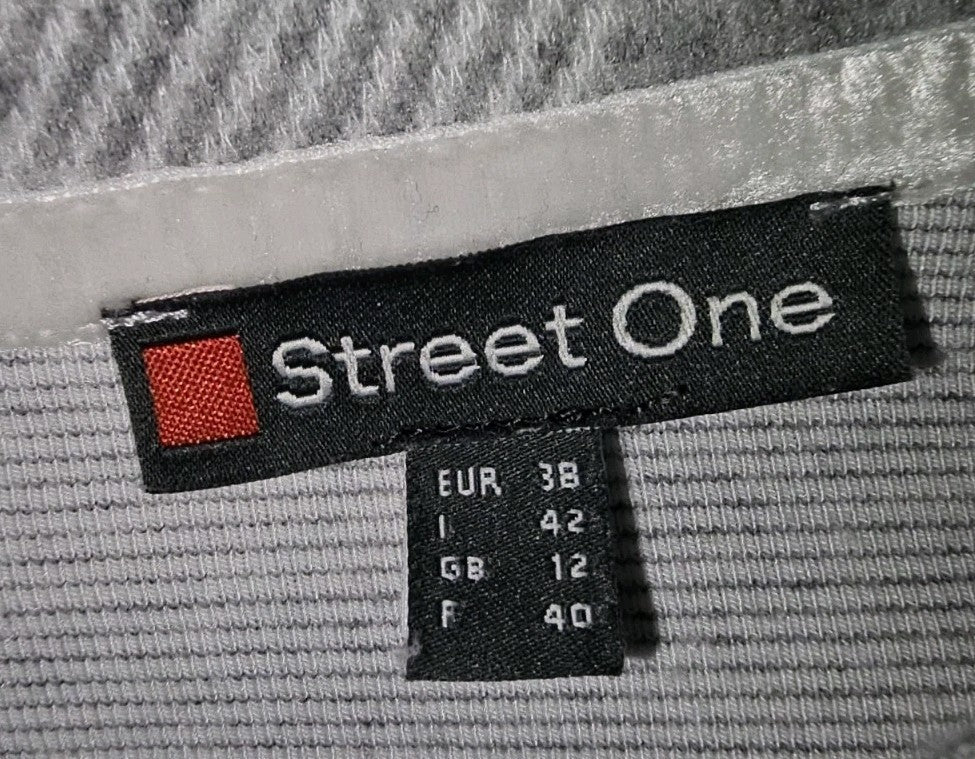 EK10071 Damen Pullover Street One Gr.36 Grau Karriert1