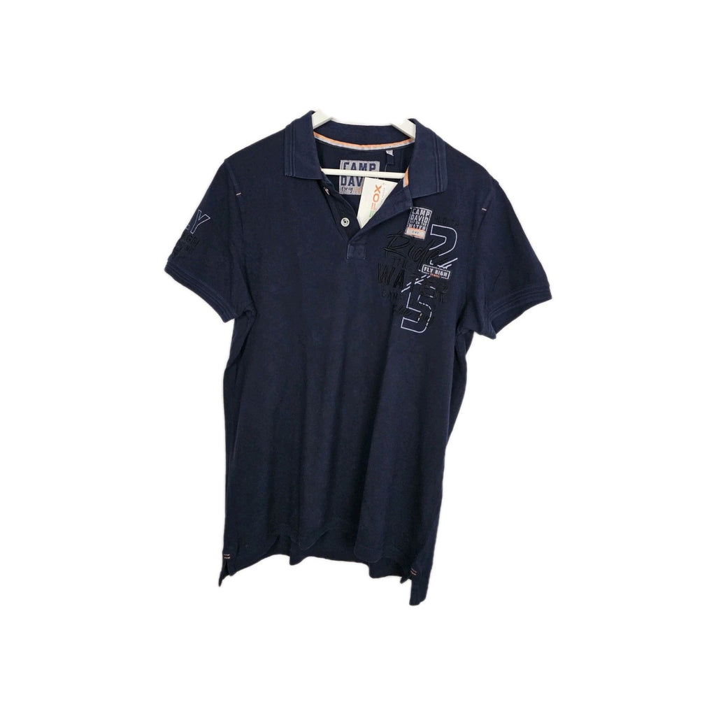 EK10126 Herren T-Shirt Camp David, blau, Gr.L0