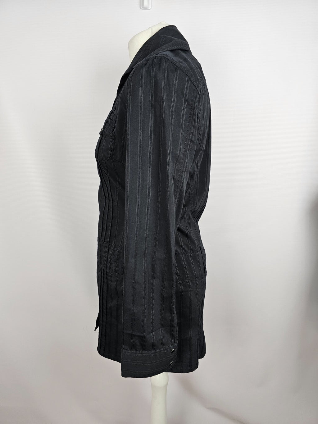 EK2523 Damen längere Bluse von s.Oliver, schwarz, Gr. 384