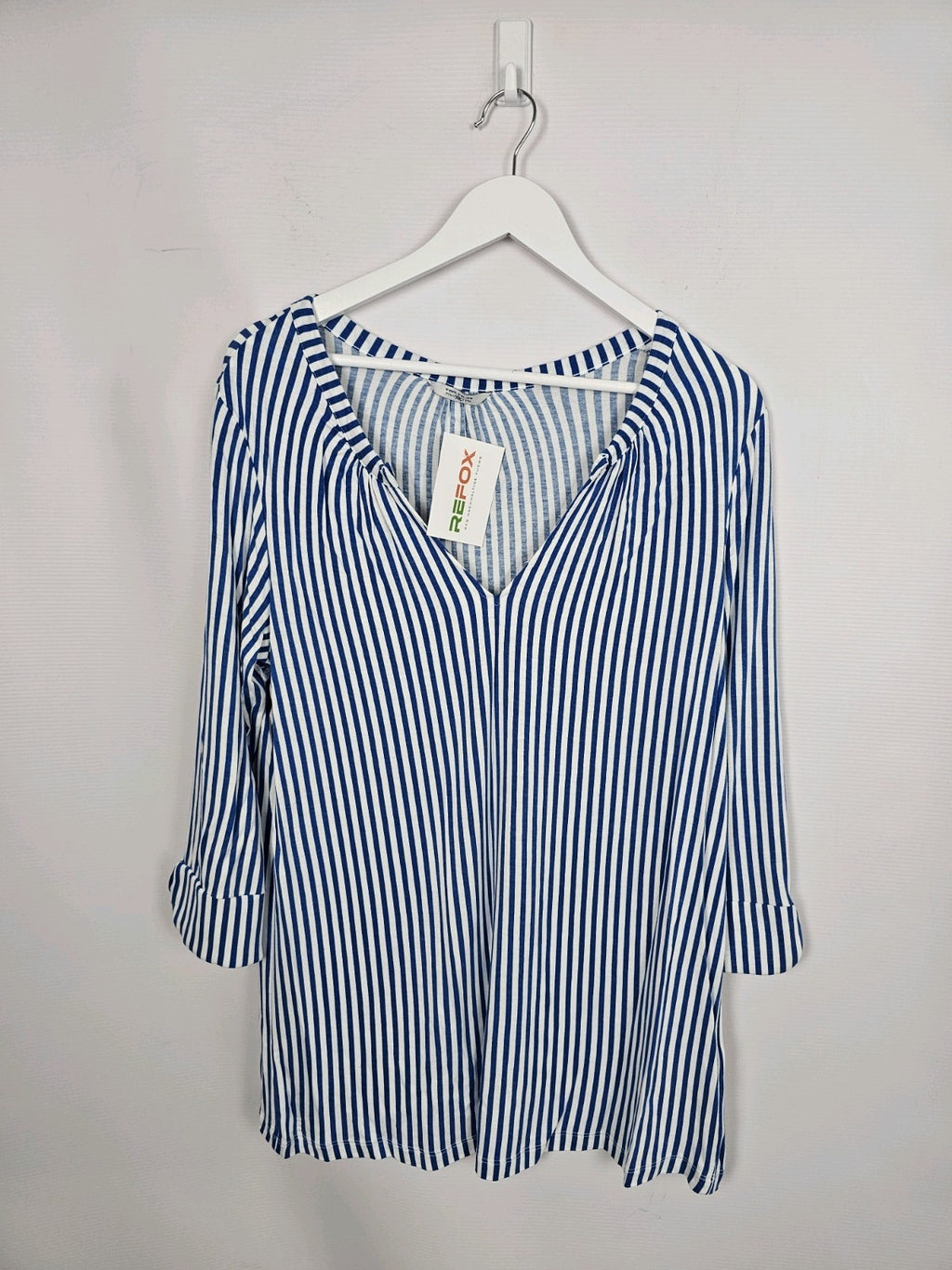 EK8227 Damen Bluse von Tom Tailor Polo Team, Blau/Weiß, Gr. 400