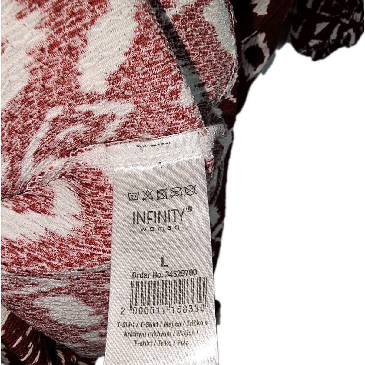 EK11229 Damen Bluse von Infinity, Rot, Gr. L2