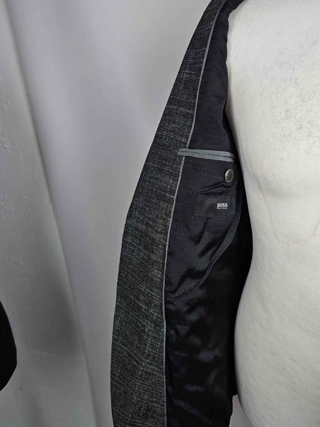 EK0880 Herren Anzugsjacke von Hugo Boss, Schwarz, Gr.:506