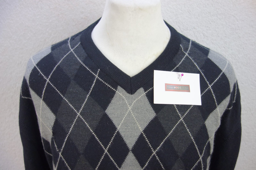 EK4113 Herren Pullover von Burlington, schwarz, grau, Gr. 501