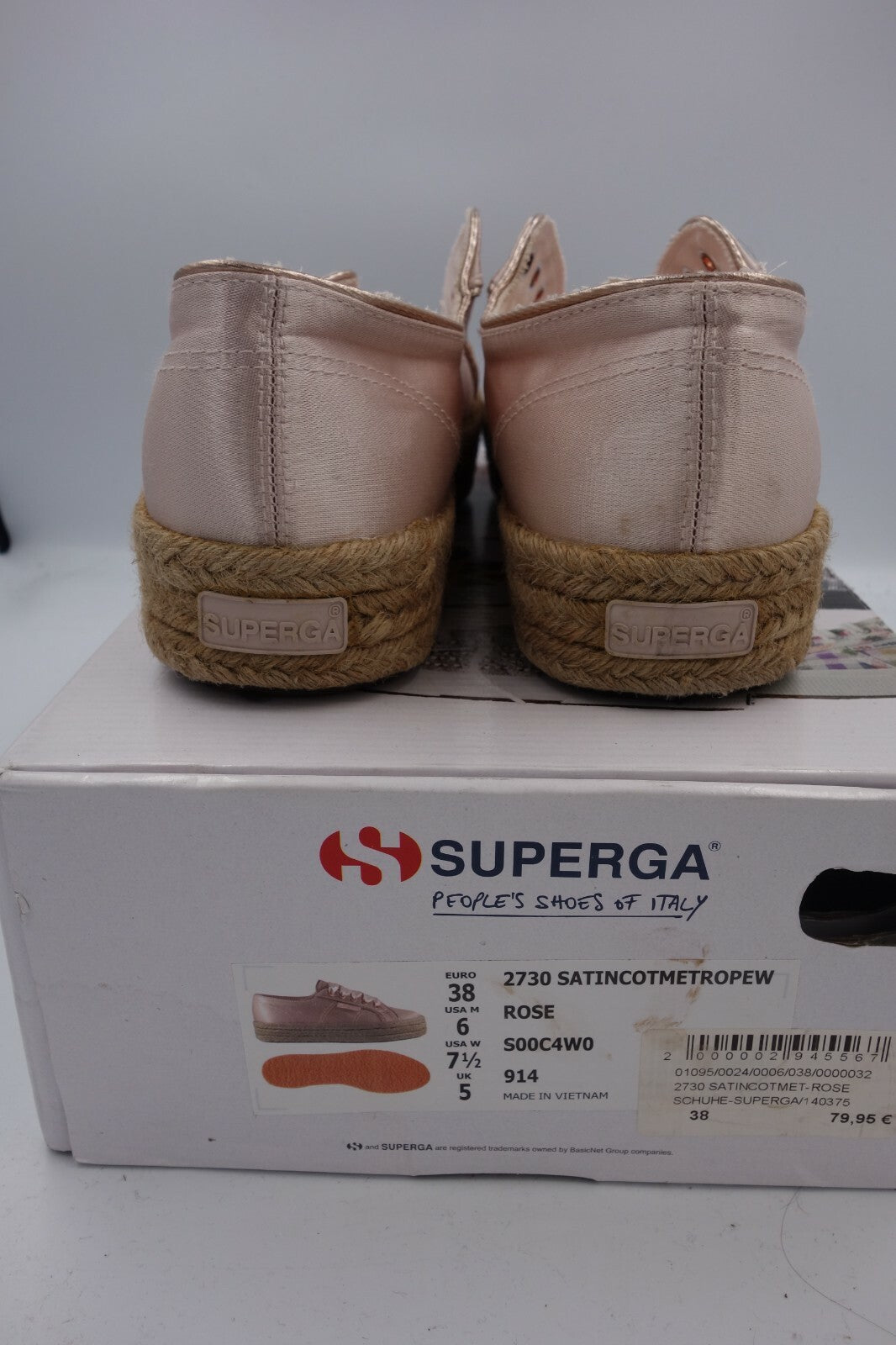 ES0308 Damen Sneaker von Superga, rosa, 383
