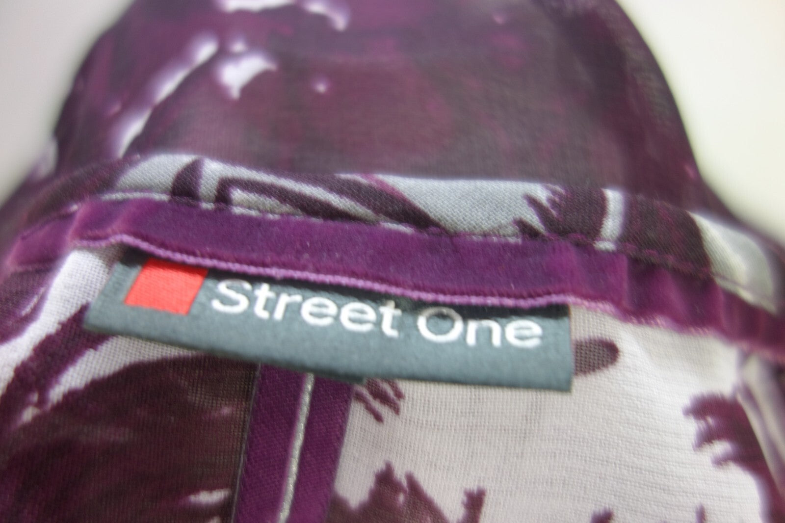 EK4163 Damen Bluse von Street One, lila,grau, Gr. 384