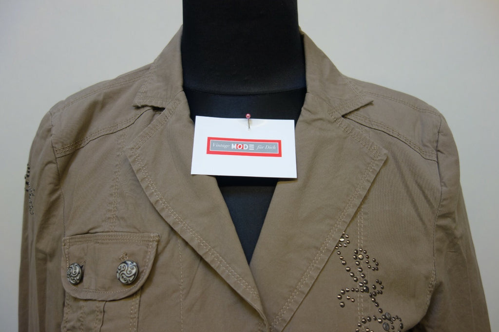 EK1014 Damen Jacke von Steilmann, graubraun, Gr. 441