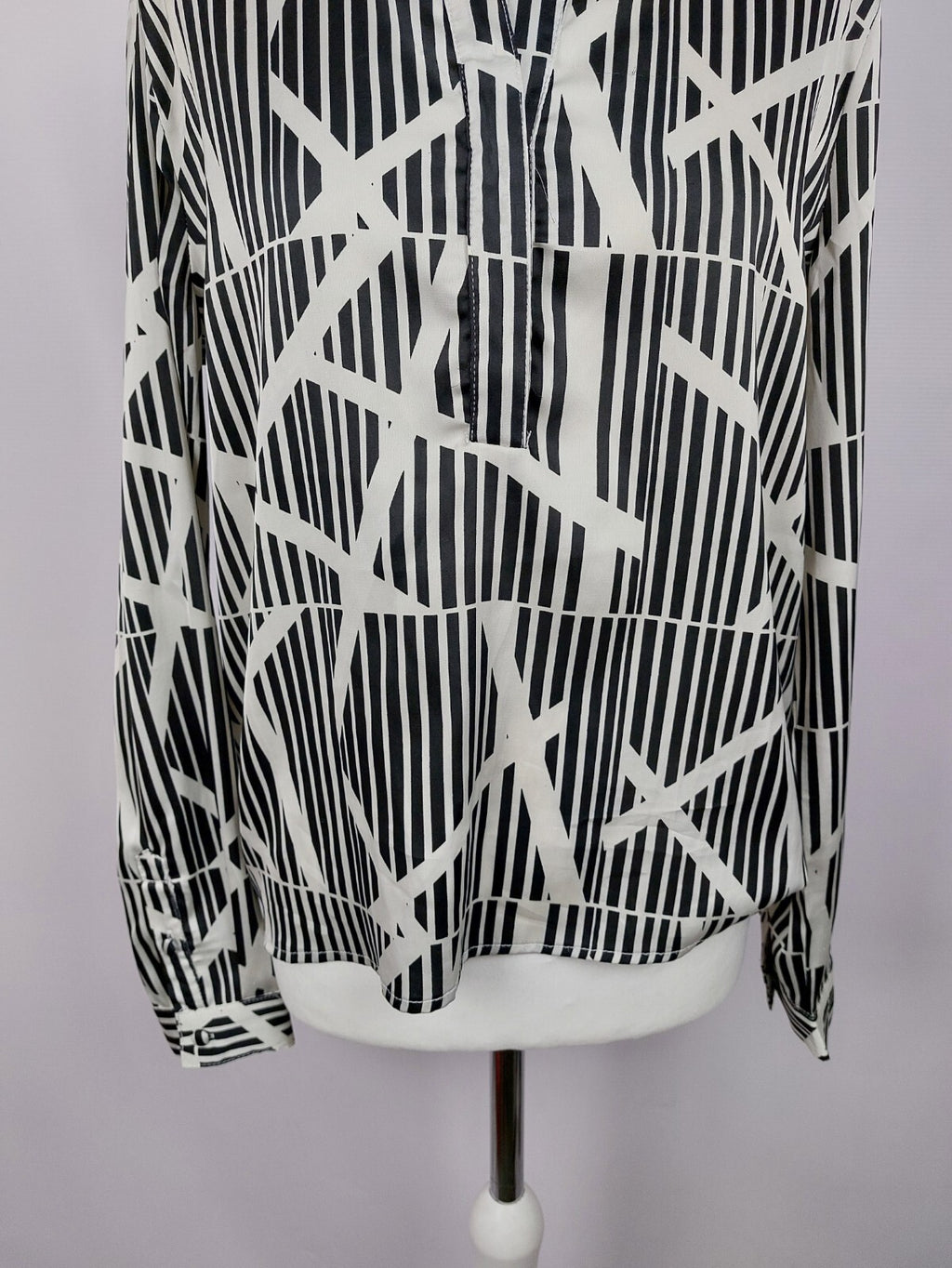 EK4384 Damen Bluse von Ynony Me, schwarz/weiß, Gr. L2