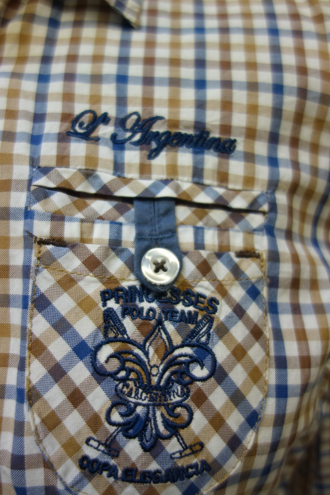 EK0210 Damen Bluse von L´Argentina, kariert, Gr. 382