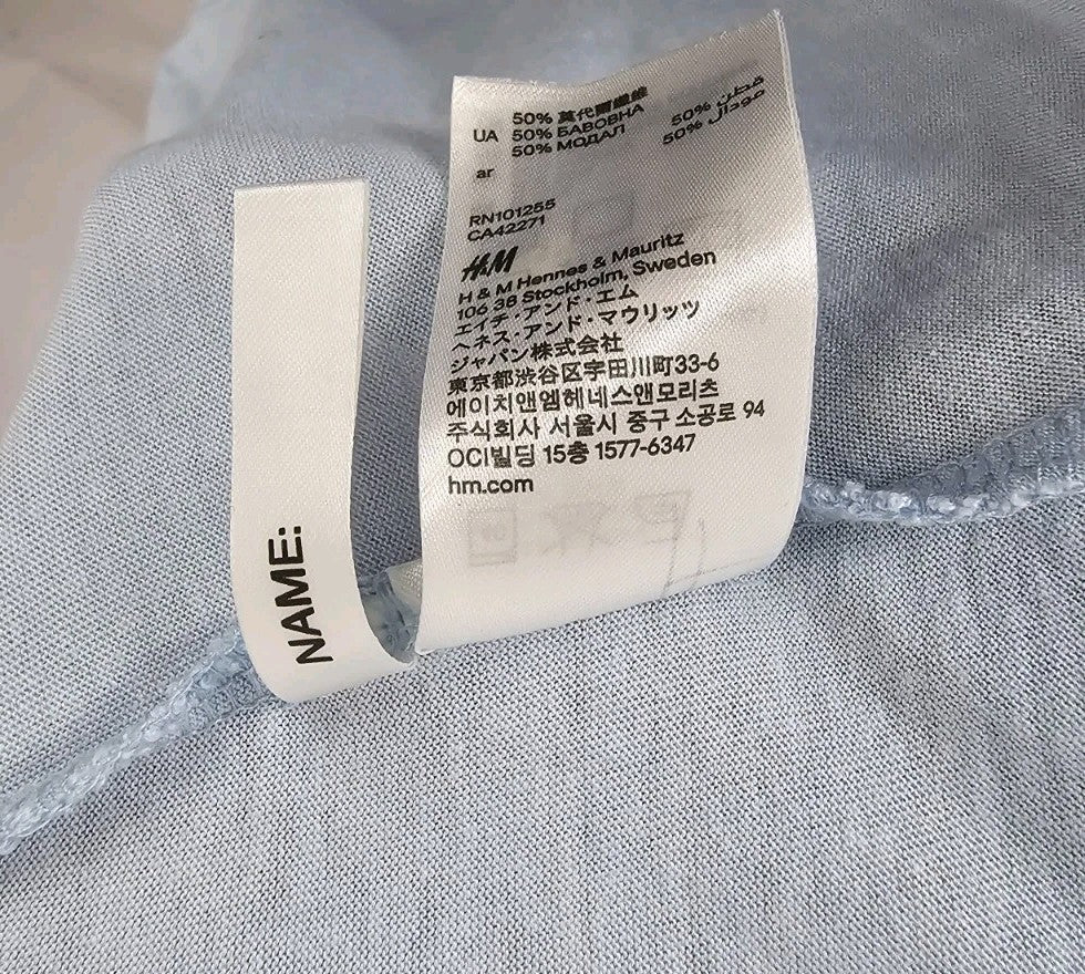 EK8896 Damen Kleid von H&M,  Hellblau, Gr. 1644
