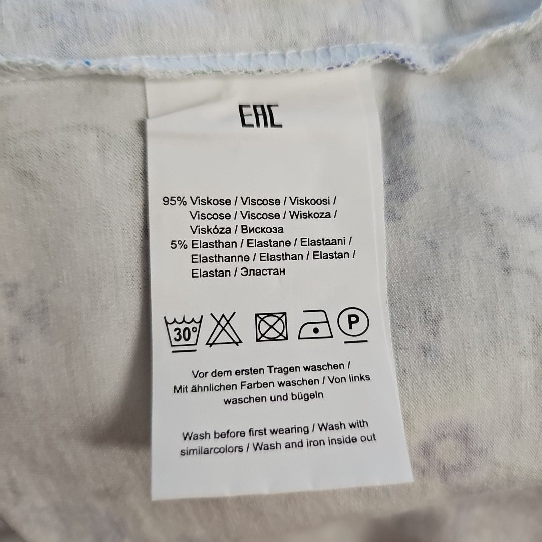 EK7783 Damen Shirt von Lea H., weiß-blau, Gr.M4