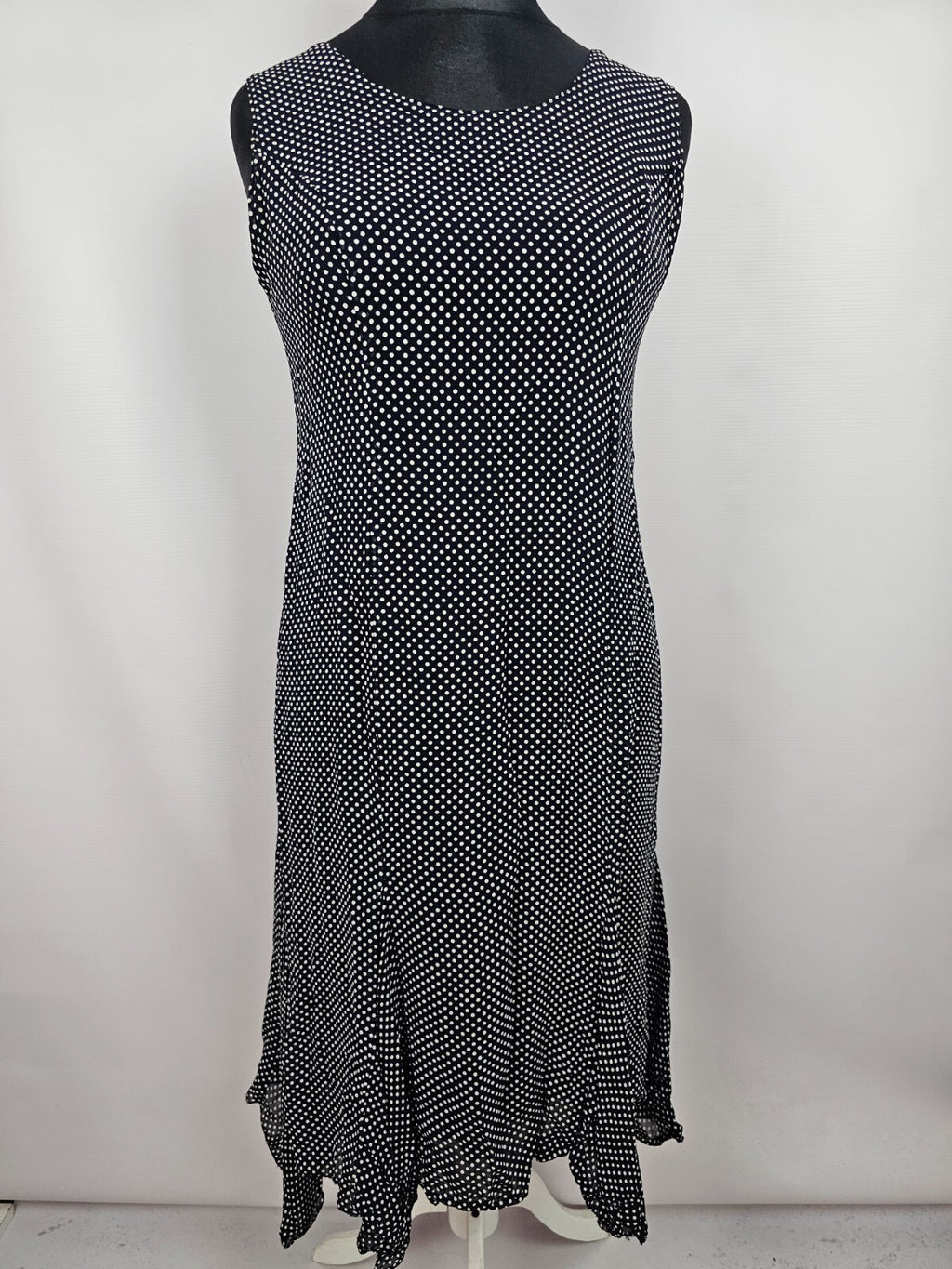 EK5345 Gepunktetes Kleid von Vedat für Damen, Gr. 480