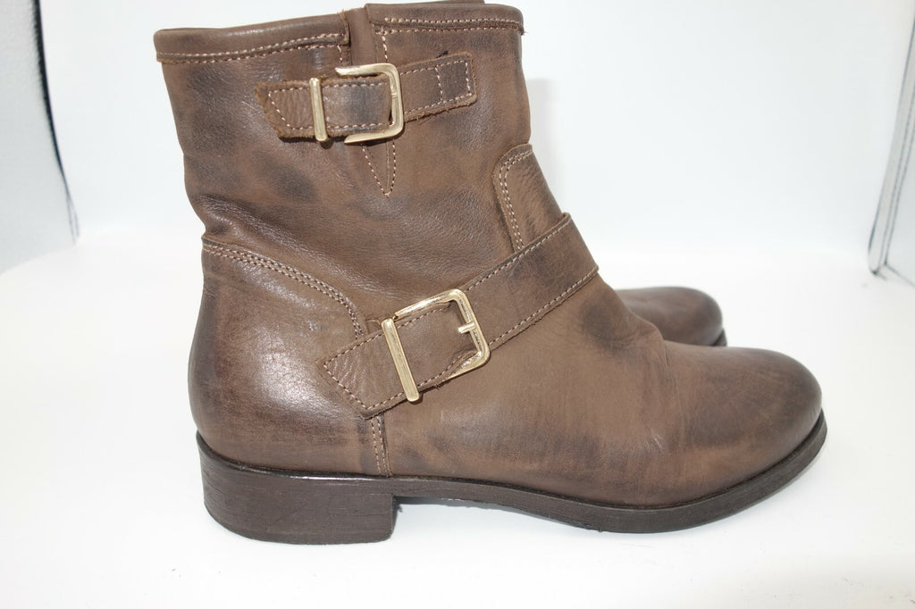 ES0022 Damen Stiefeletten braun 37 von Debutto Donna3