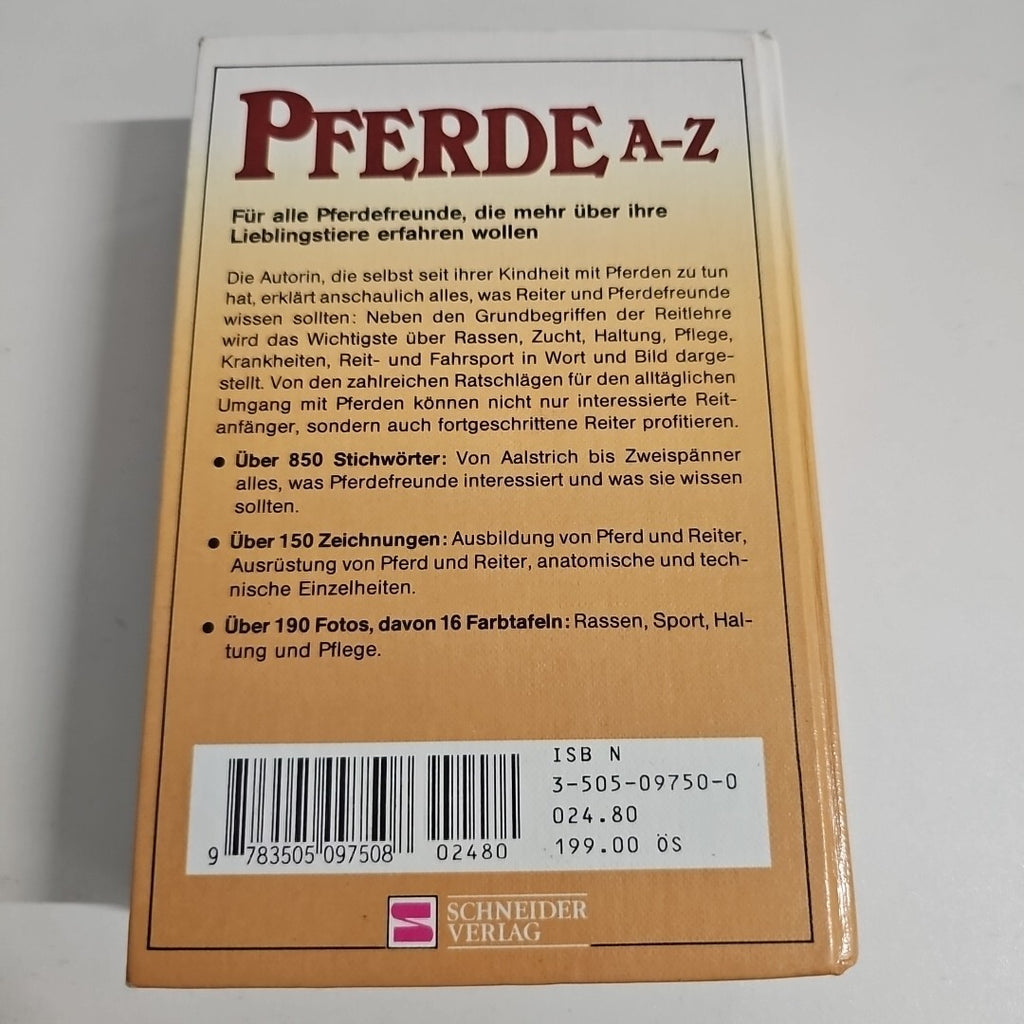 EB1583 Pferde A-Z - Lexikon für alle Pferdeliebhaber - Rassen Reitlehre1