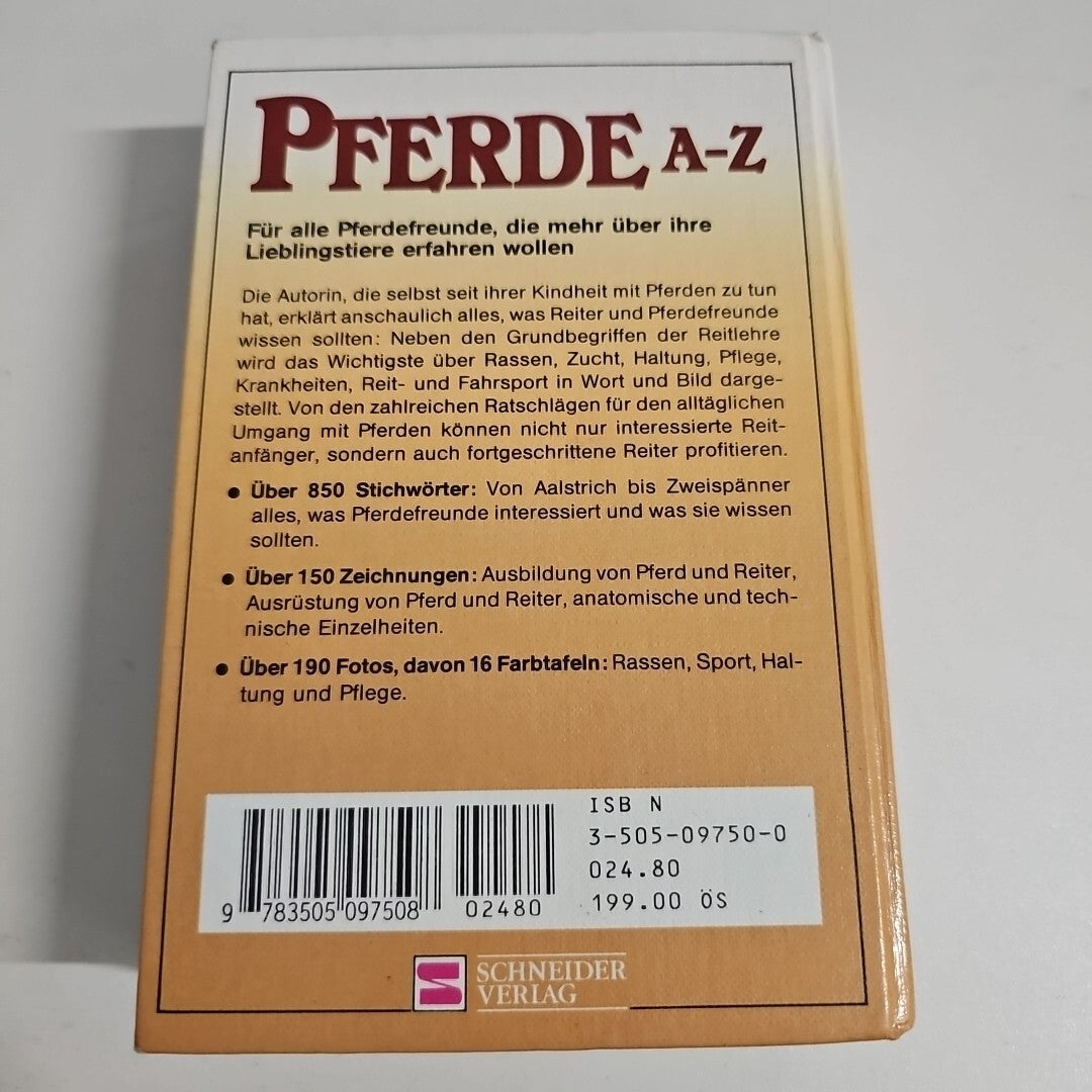 EB1583 Pferde A-Z - Lexikon für alle Pferdeliebhaber - Rassen Reitlehre1