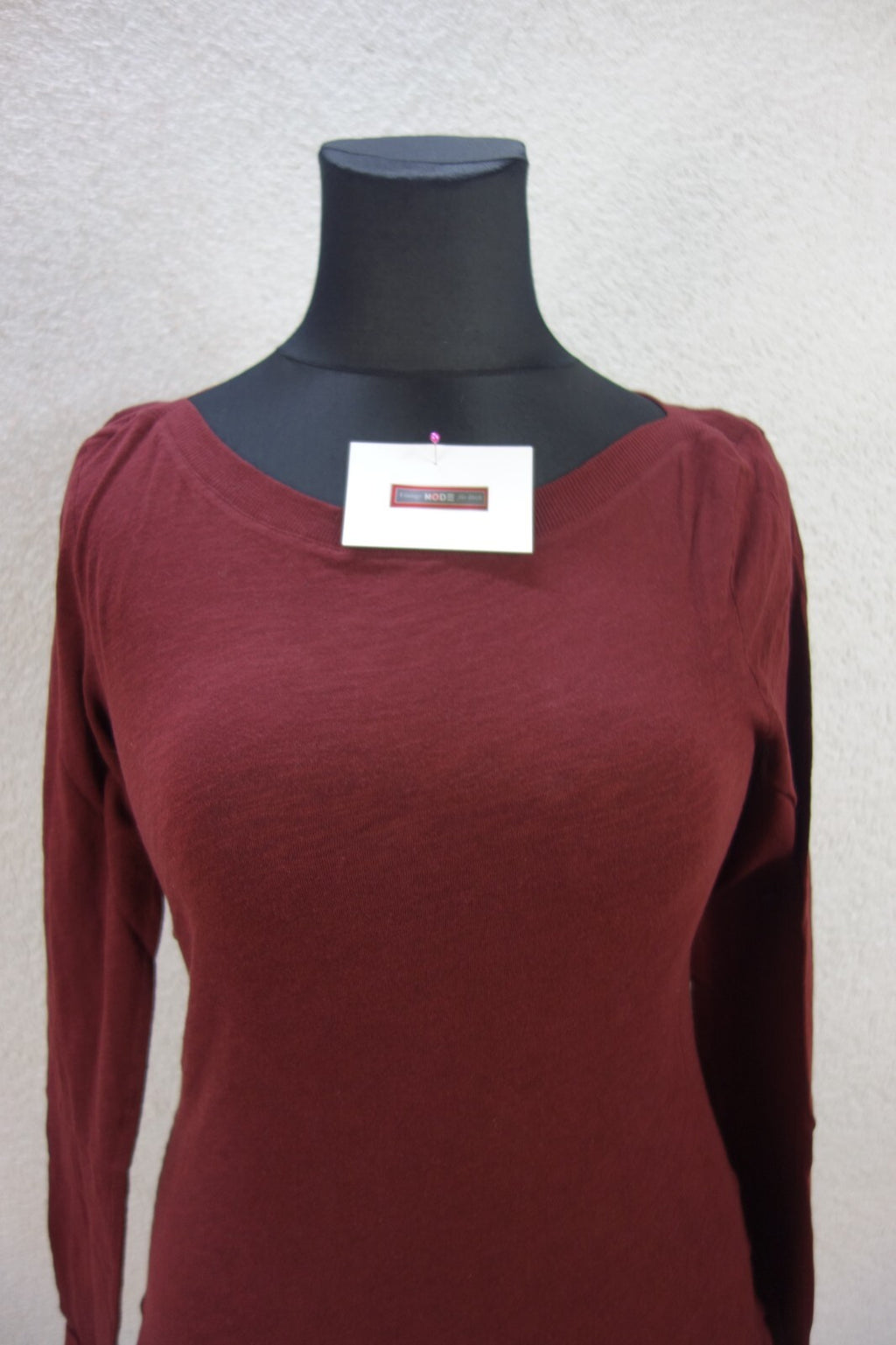 EK1805 Damen Langarm Shirt von edc, rotbraun, Gr. S1