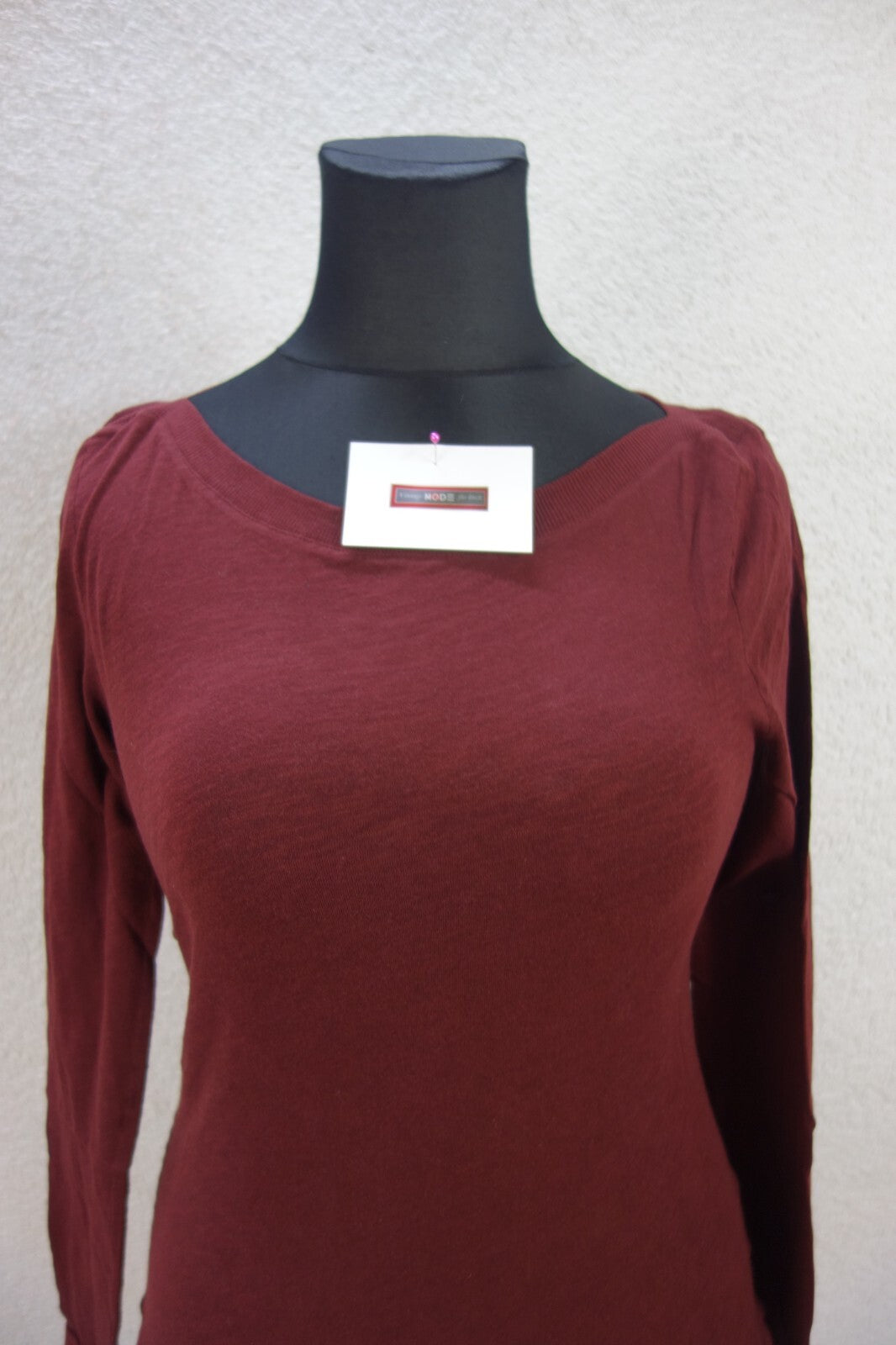 EK1805 Damen Langarm Shirt von edc, rotbraun, Gr. S1