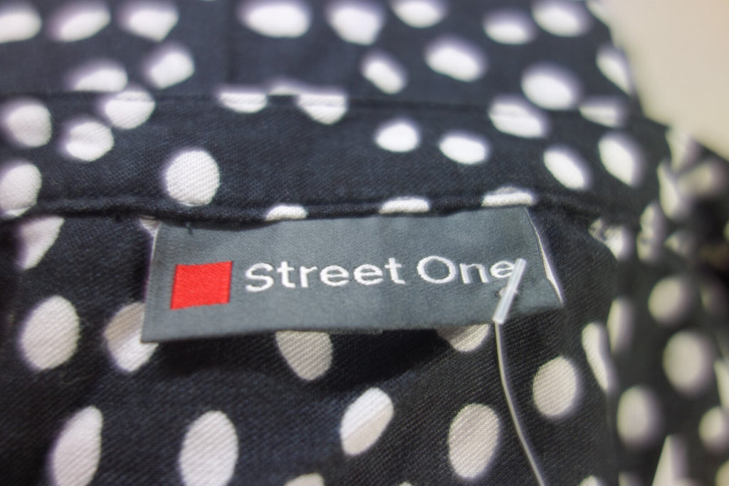 EK4124 Damen Bluse von Street One, schwarz-weiß, Gr.404
