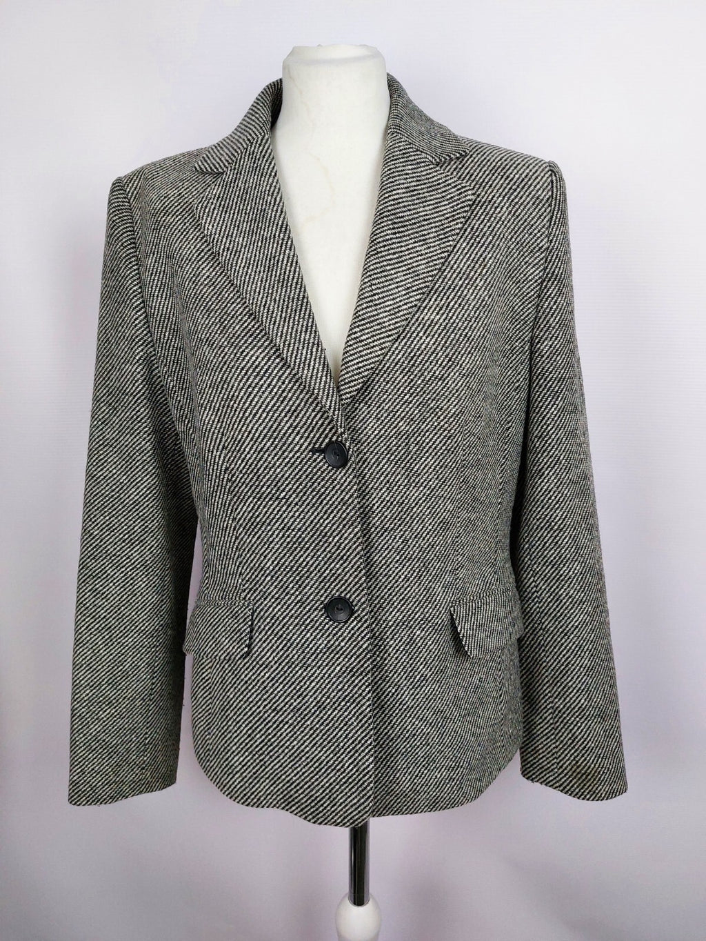 EK3371 Damen Blazer von Jake´s, schwarz/weiß, Gr. 400