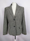 EK3371 Damen Blazer von Jake´s, schwarz/weiß, Gr. 400