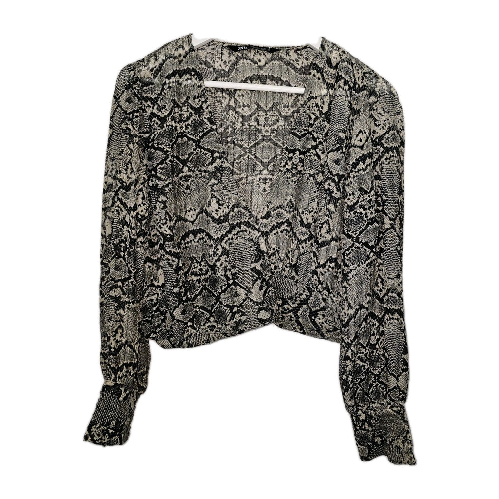 EK8651 Damen Bluse von Zara, Schlangenmuster, Gr.XL0