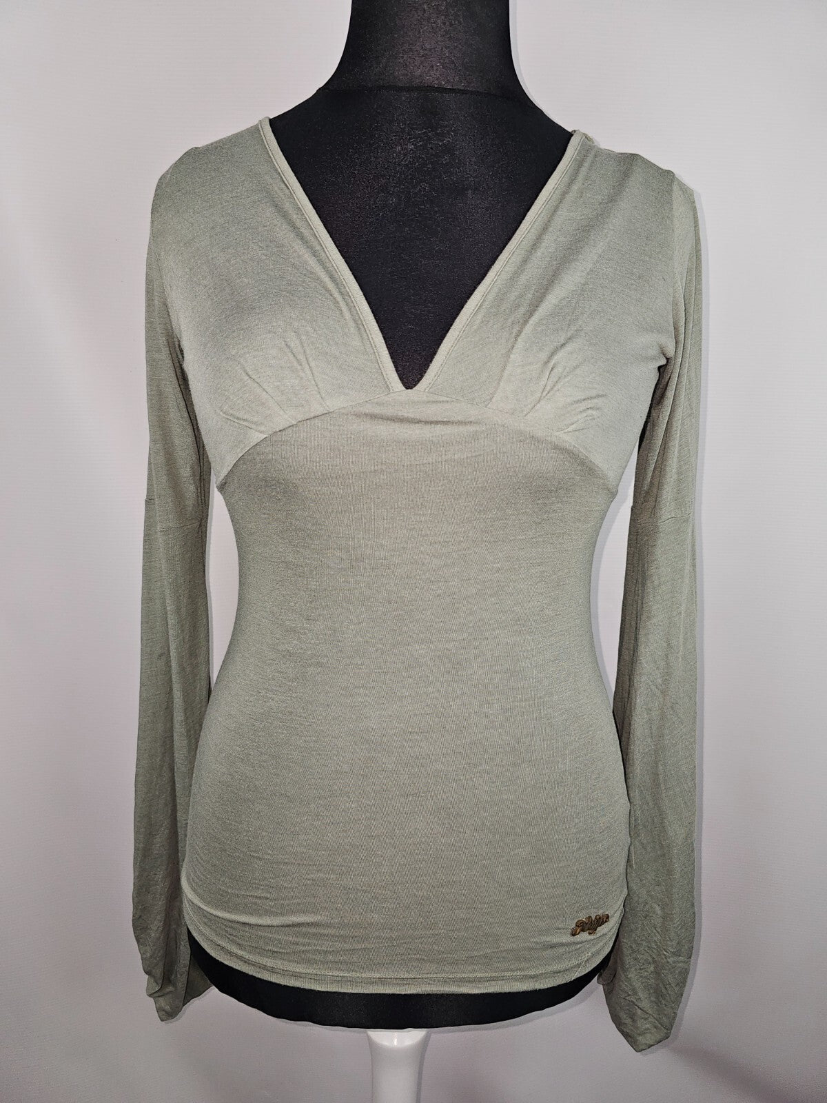 EK0029 Damen Langarmshirt von Khujo, grün, Gr.M0