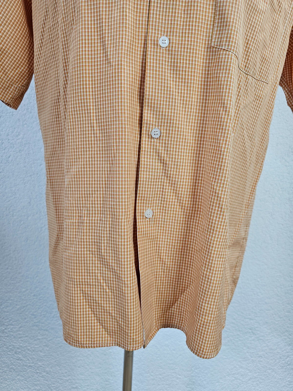 EK5850 Herren Hemd von Tommy Hilfiger, orange kariert, Gr. L2