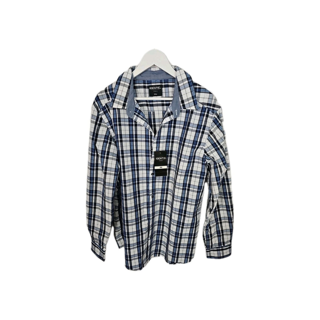 EK9221 Herrenhemd Identic Gr.XXL Blau Karriert0