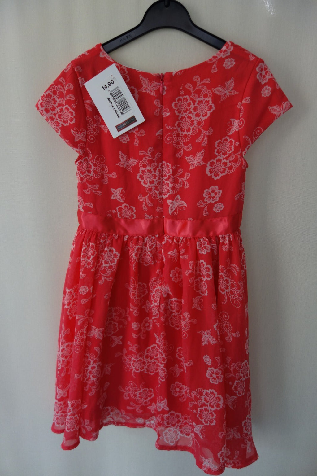 EK2591 Damen Kleid von Charles Vögele, rot, Gr.1161