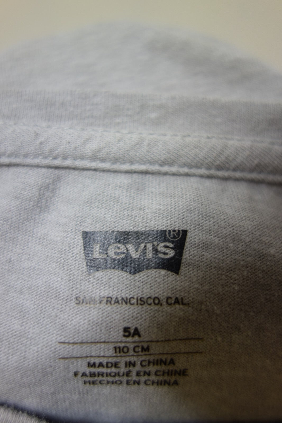 EK3659 Kinder Shirt von Levis, grau, Gr. 1106