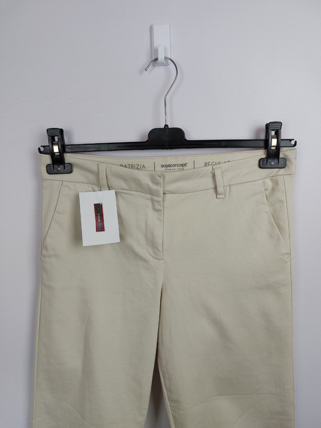 EK4614 Damen Stoffhose von Soyaconcept, beige, Gr.38 Patriza Skinny1