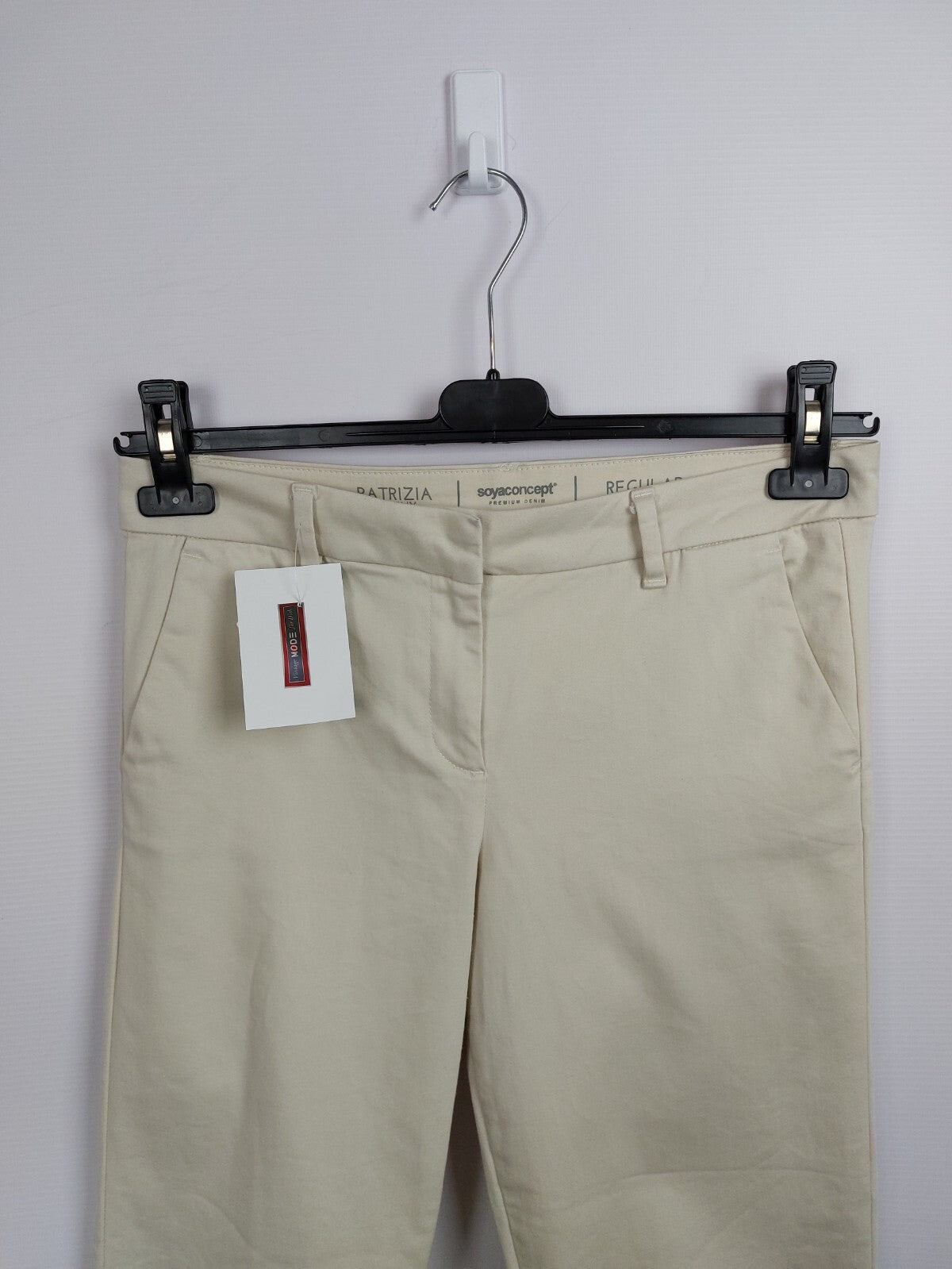 EK4614 Damen Stoffhose von Soyaconcept, beige, Gr.38 Patriza Skinny1