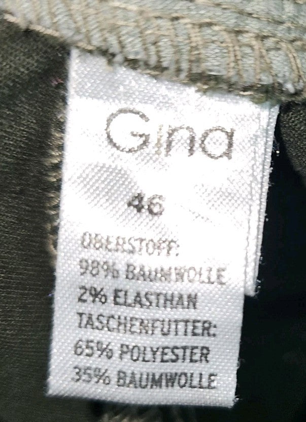EK9727 Damen Hose von Gina, Dunkelgrün, Gr. 464