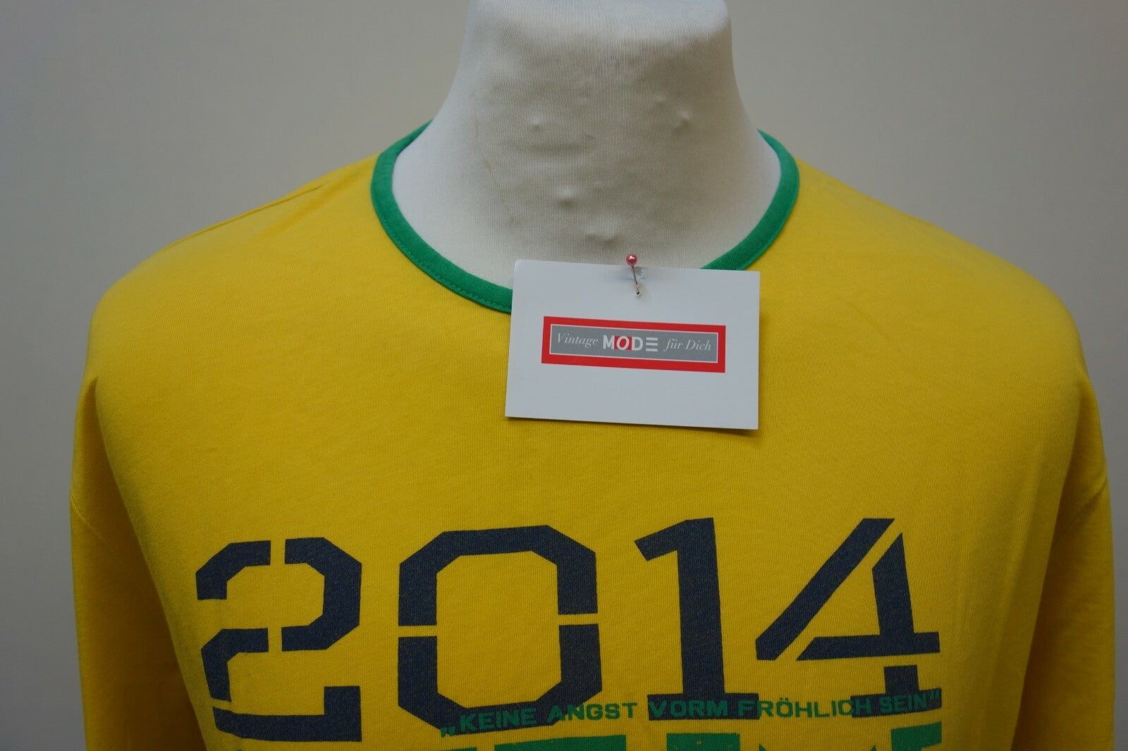 EK1153 Herren T-Shirt von Mustang, gelb, Gr. L1