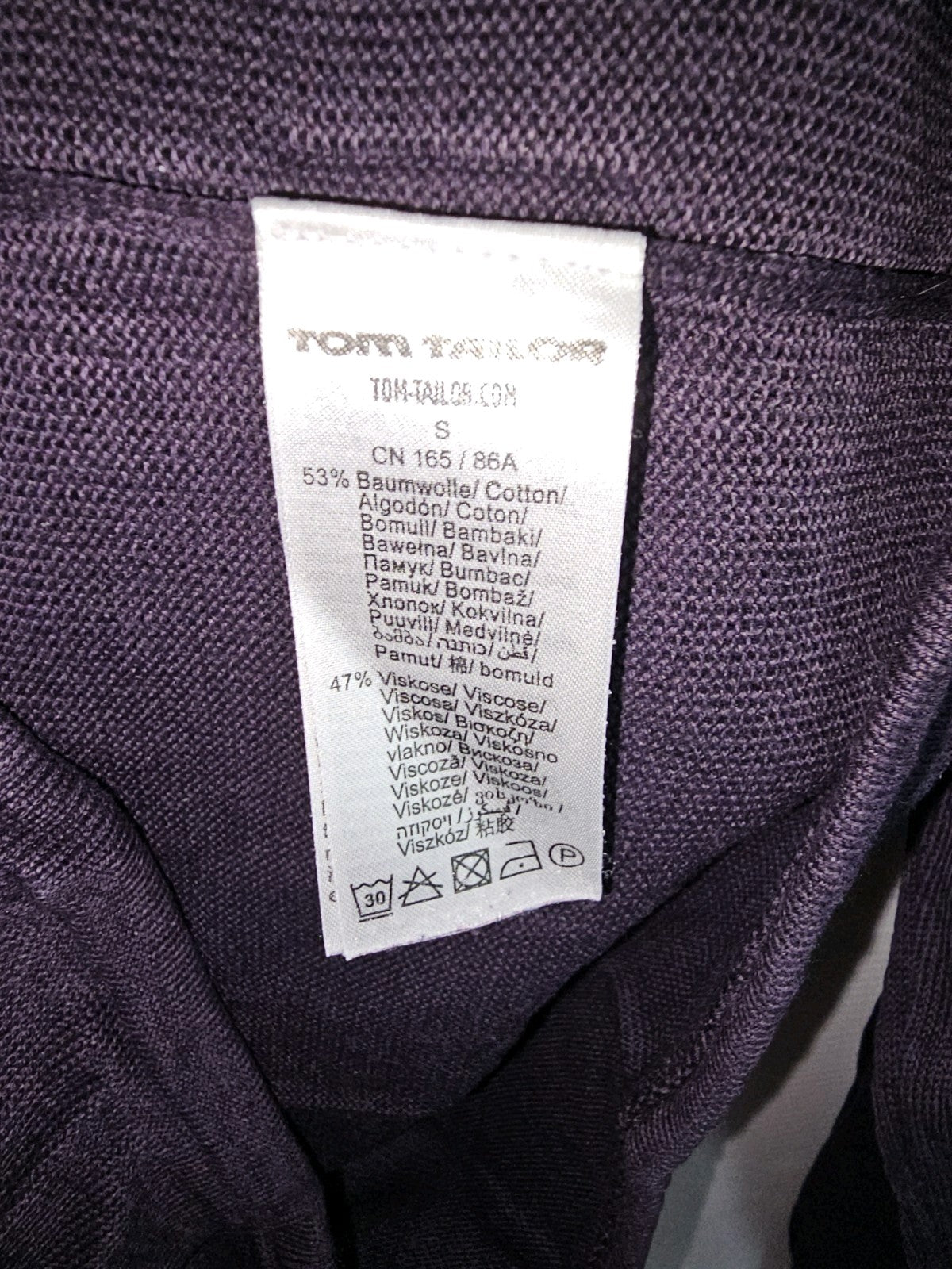 EK9985 Damen Pullover von TOM TAILOR, Lila, Gr. S3