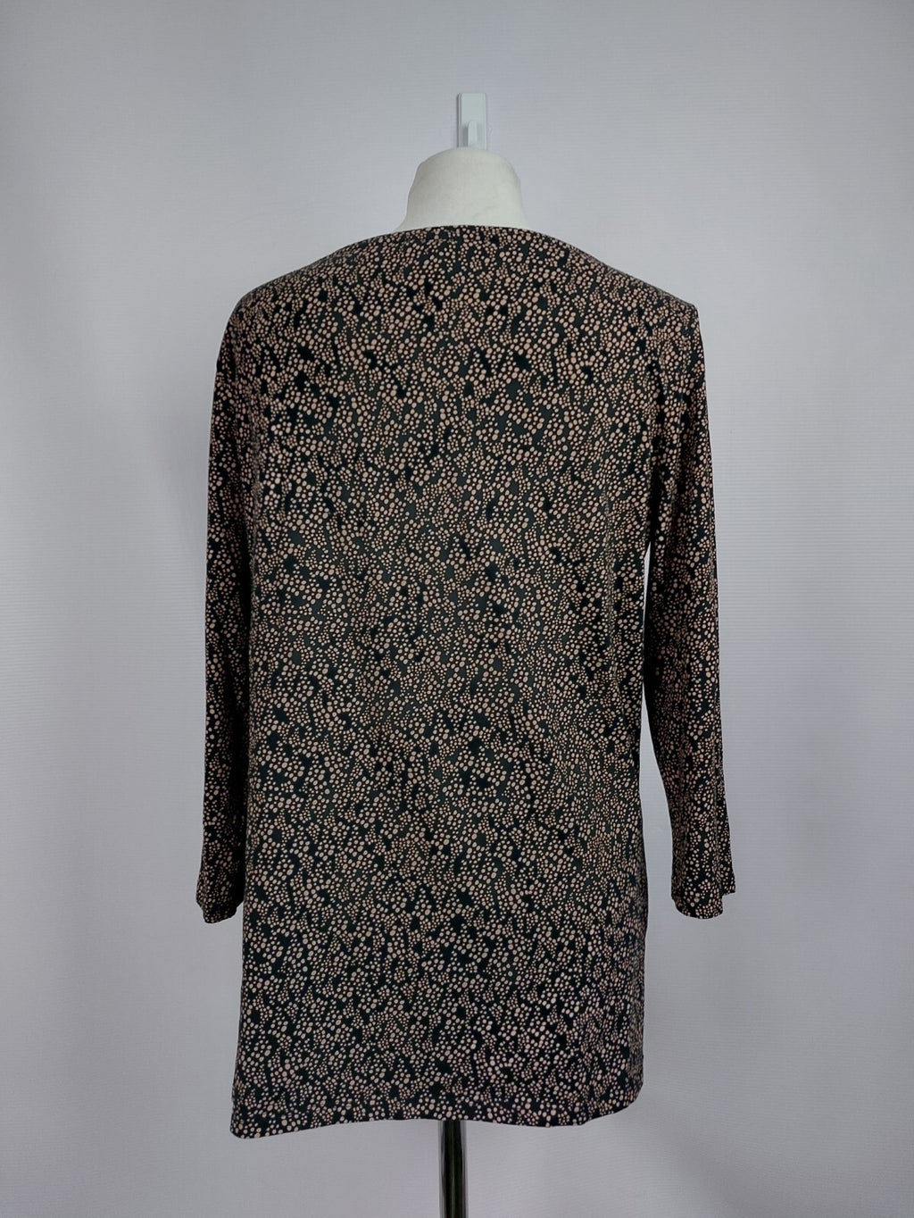 EK3755 Damen Shirt von Esprit, schwarz/rosa gepunktet, Gr. L4