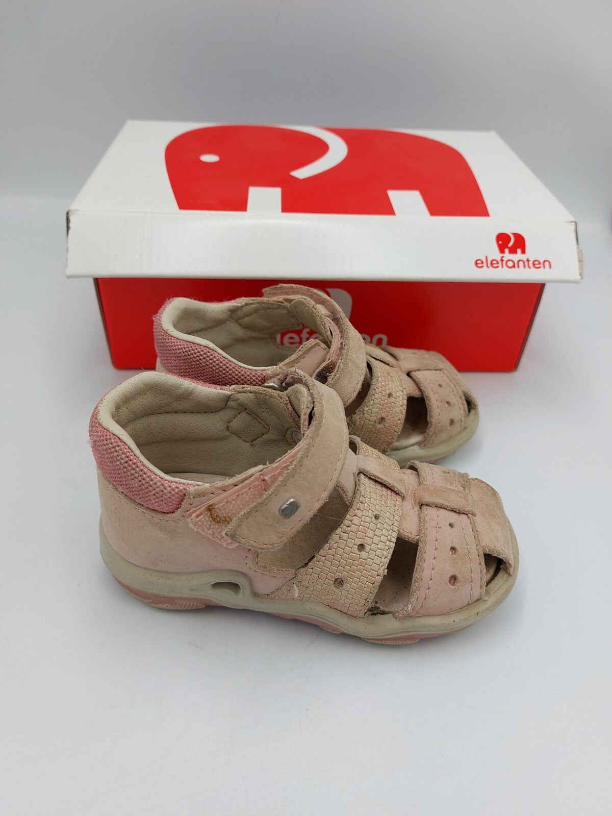 ES0618 Mädchen Sandaletten von Elefanten, rosa, Gr. 213