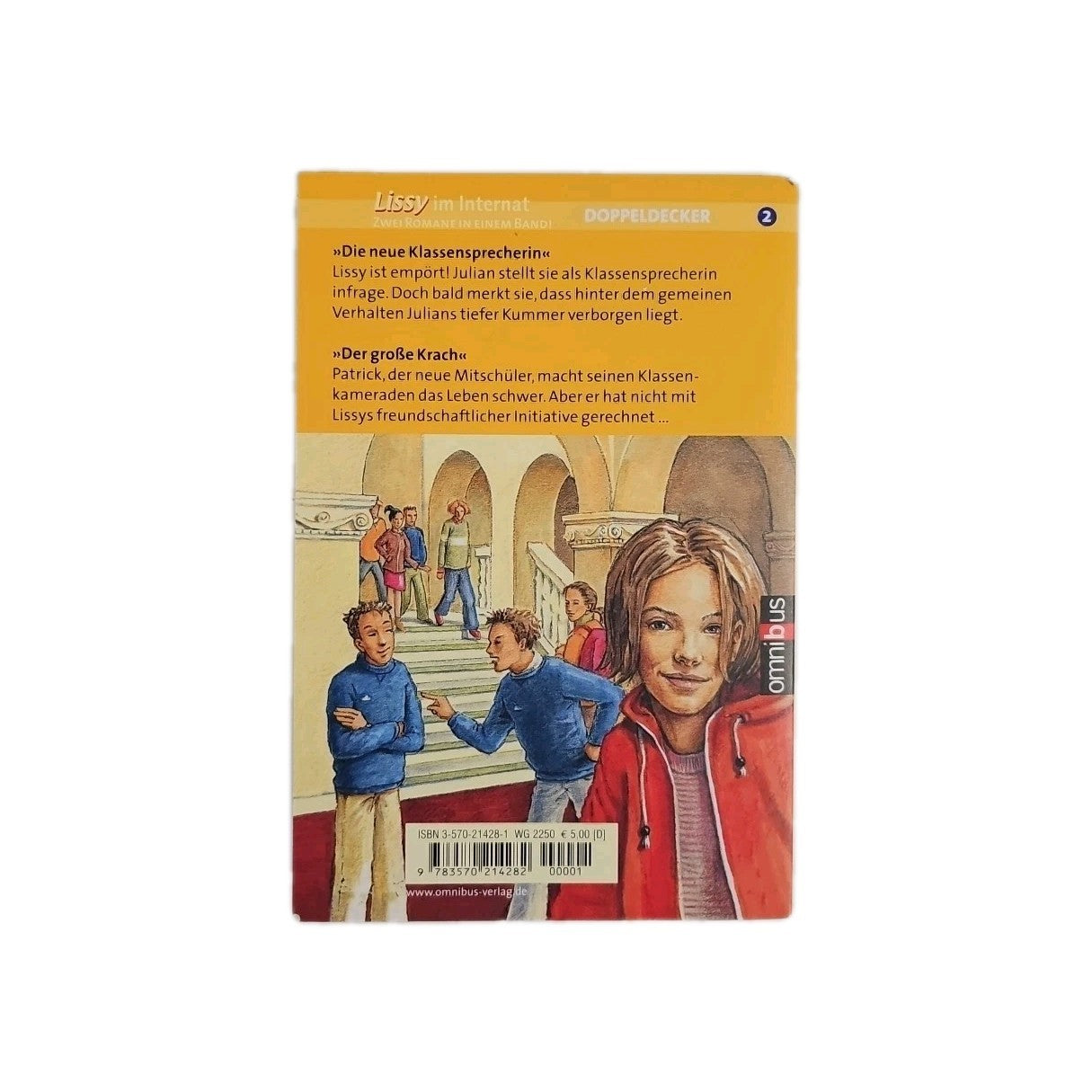 EB3978 Lissy im Internat. von Enid Blyton  Name auf Vorsatz geschwärzt1