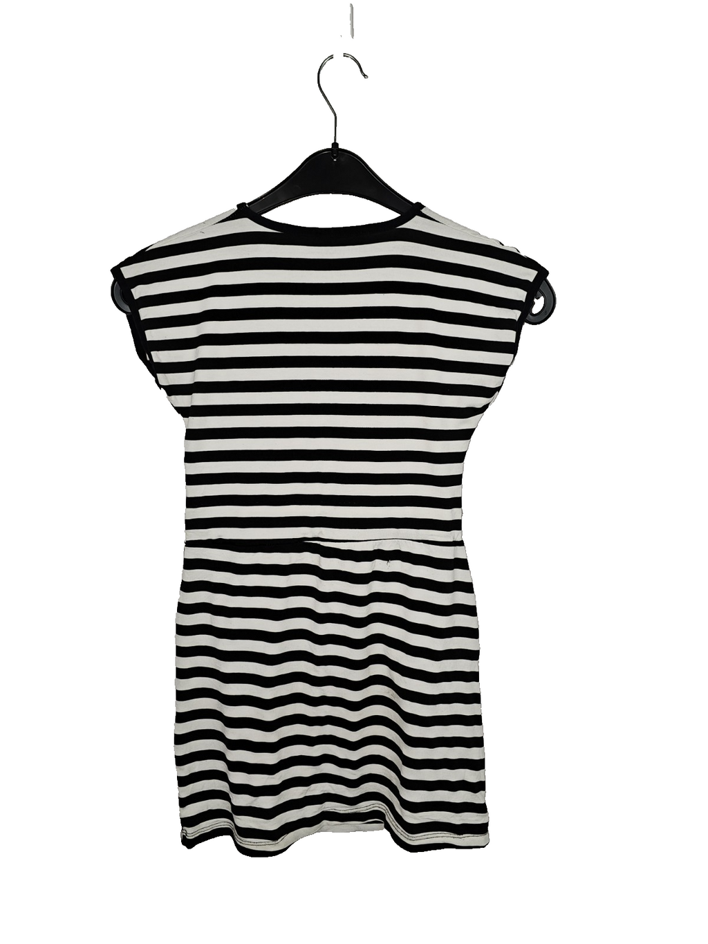 EK7982 Mädchen Kleid von Polo Ralph Lauren, schwarz weiß Gestreift, Gr.1404