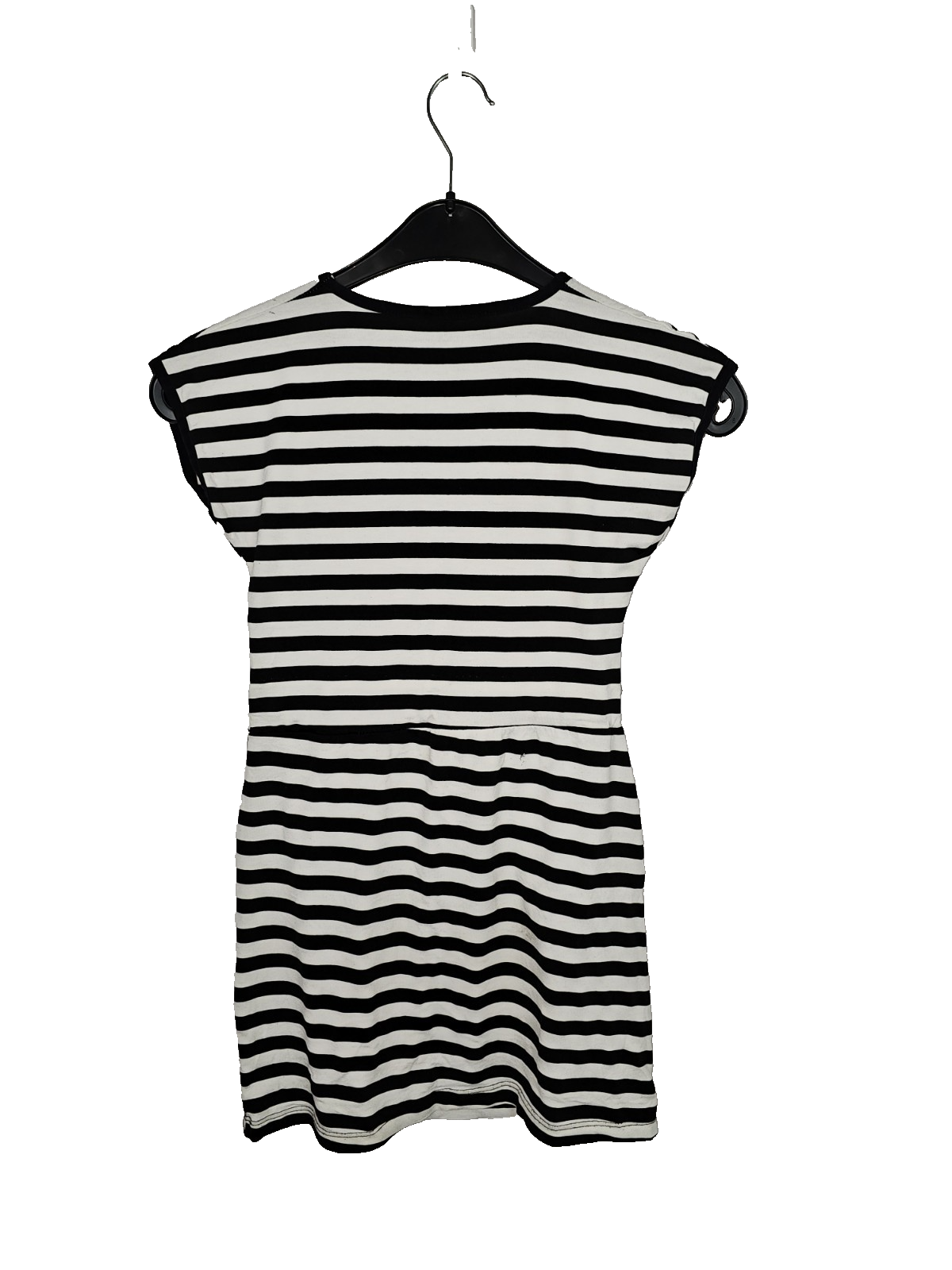 EK7982 Mädchen Kleid von Polo Ralph Lauren, schwarz weiß Gestreift, Gr.1404