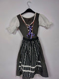 EK4045 Damen Dirndl, schwarz-weiß, Gr. 360
