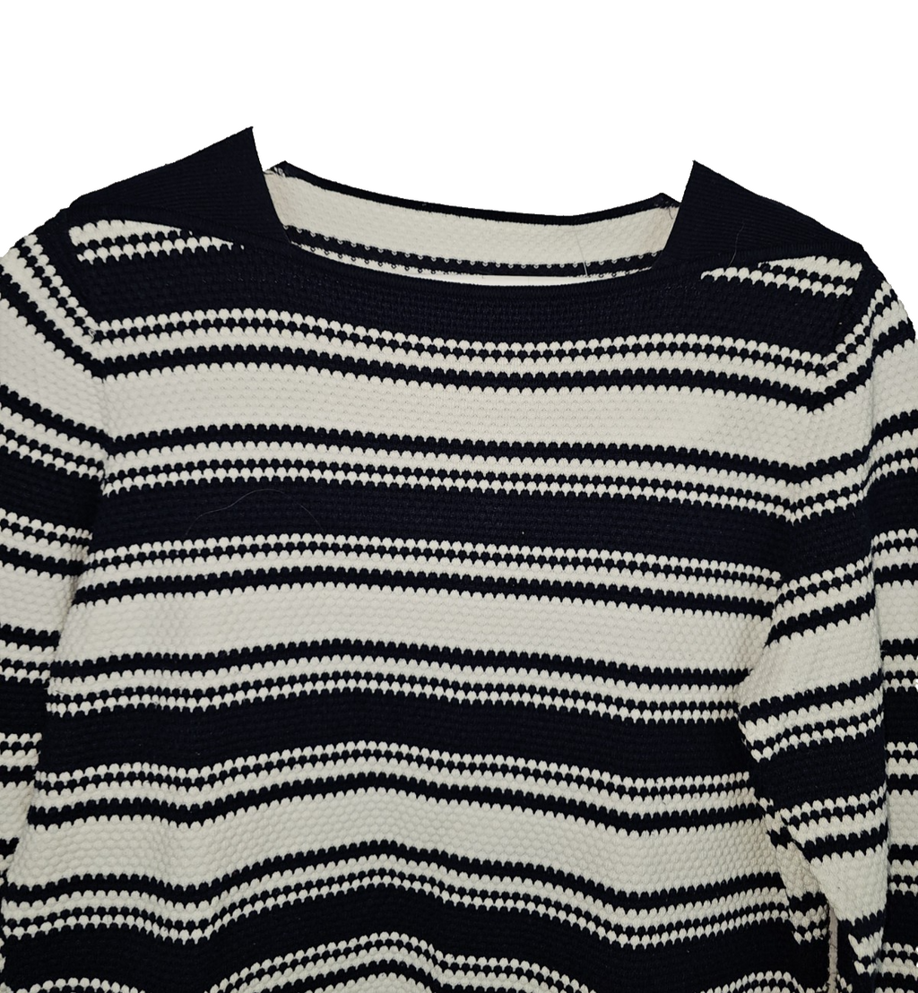 EK7814 Damen Pullover, blau-weiß, Gr.M1