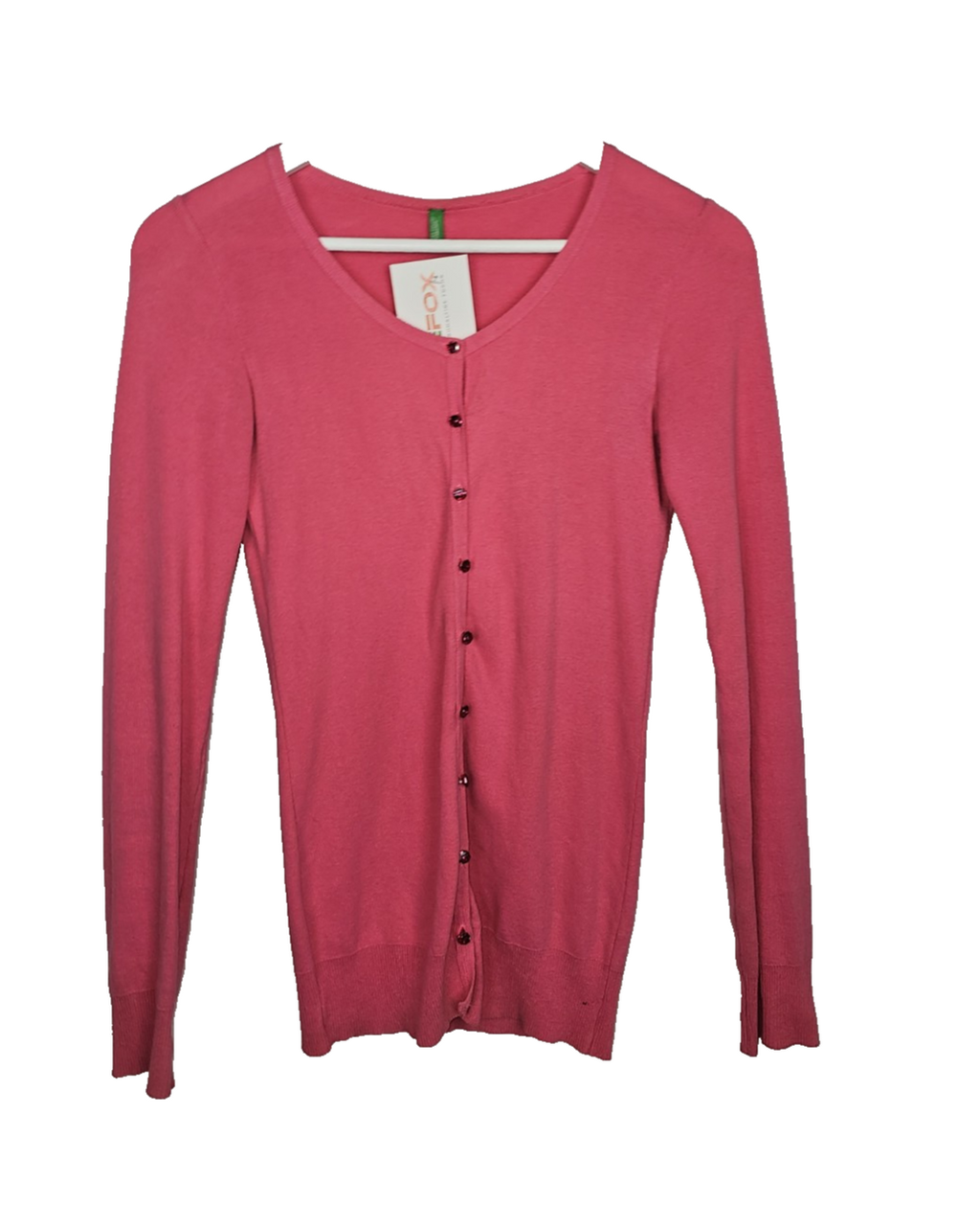EK7075 Damen Strickjacke von United Colors, Pink, Gr.S0