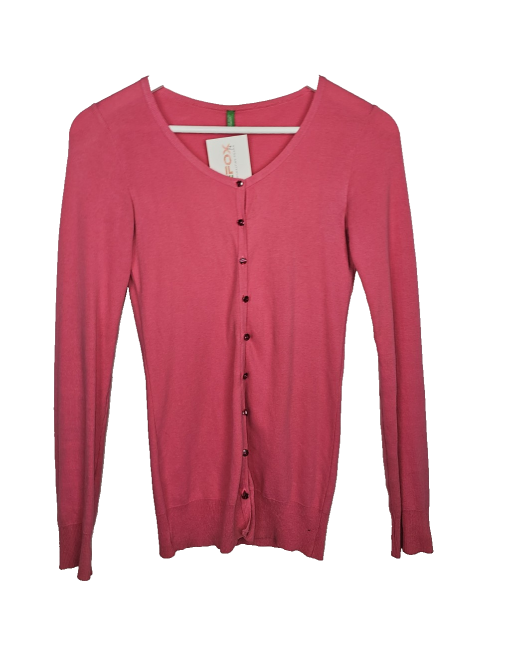 EK7075 Damen Strickjacke von United Colors, Pink, Gr.S0