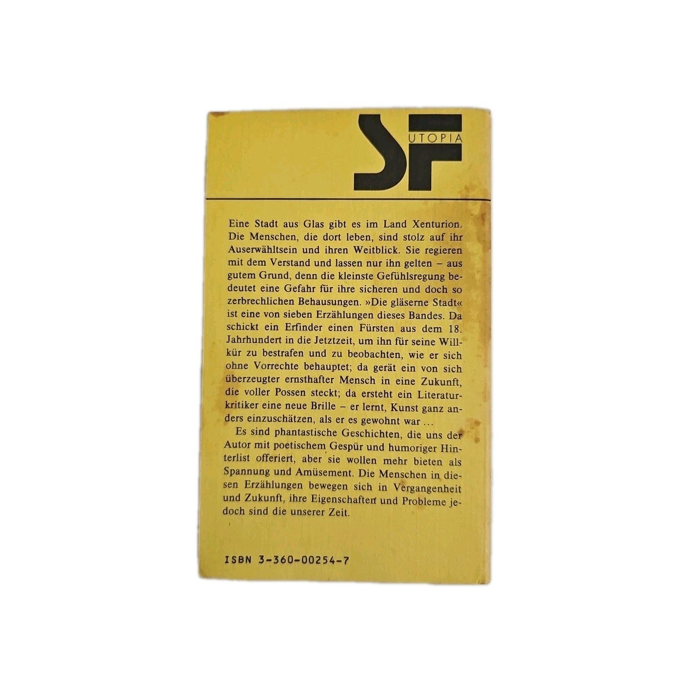 EB3994 Klaus Möckel Die Gläserne Stadt Buch1